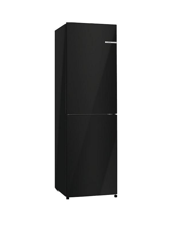 Bosch Series 2 KGN27NBEAG 50/50 Split, No Frost, 55cm Wide Fridge Freezer - Black